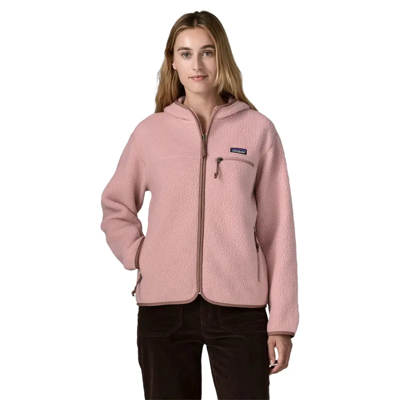 Patagonia Women's Retro Pile Fleece Hoody in Fuzzy Mauve-1