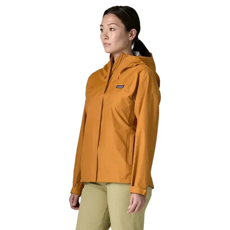 Patagonia Women's Torrentshell 3L Rain Jacket in Cinnamon Brown-3