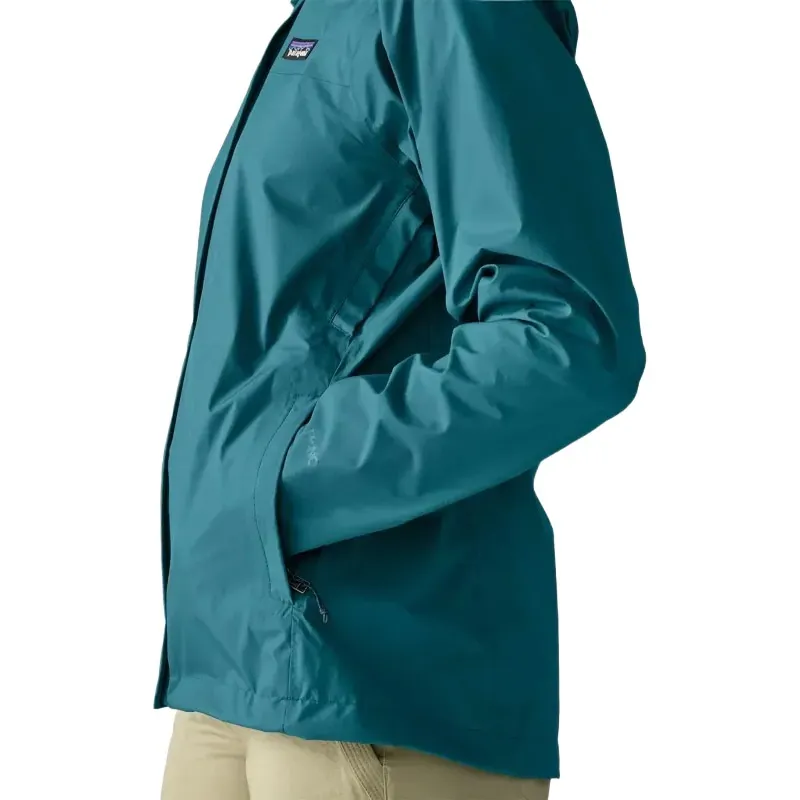 Patagonia Women's Torrentshell 3L Rain Jacket in Glacial Blue-4