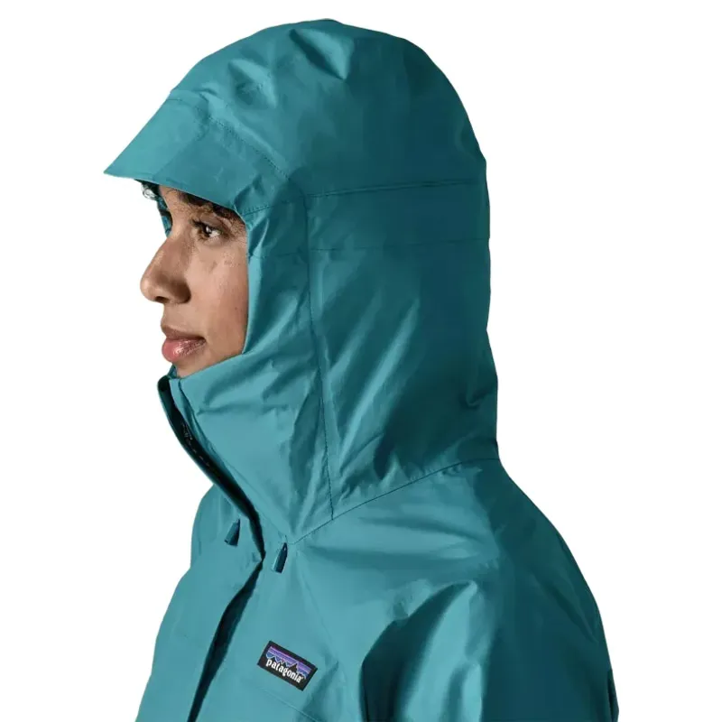 Patagonia Women's Torrentshell 3L Rain Jacket in Glacial Blue-5