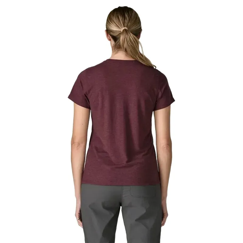 Patagonia Womens Cap Cool Trail Shirt Stratapeaks in Berry Fig-2