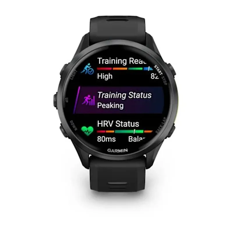 Garmin Forerunner 970 Carbon Grey DLC Titanium in Black/Translucent-5