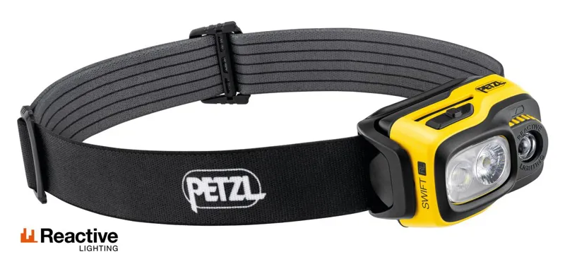 Petzl Swift RL Headlamp in Black/Yellow-3
