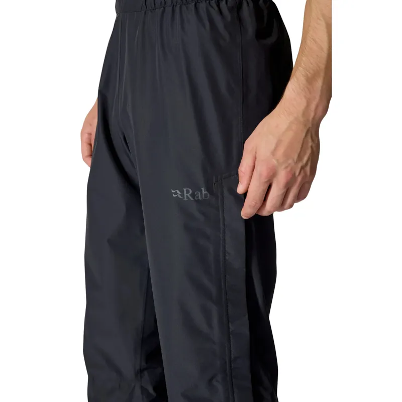 Rab Mens Downpour Waterproof Pants Short Length in Black-5