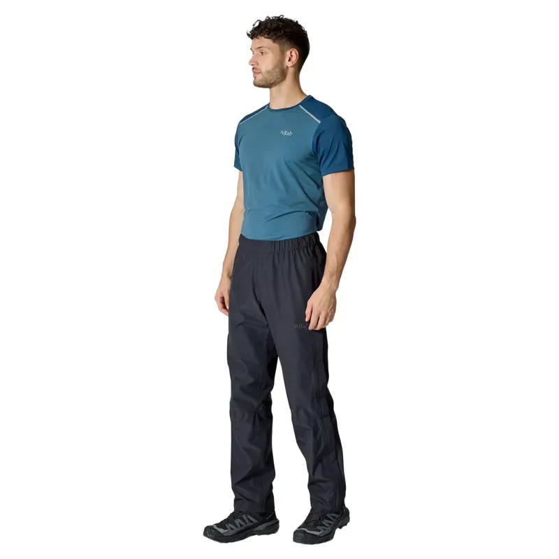 Rab Mens Downpour Waterproof Pants Short Length in Black-2