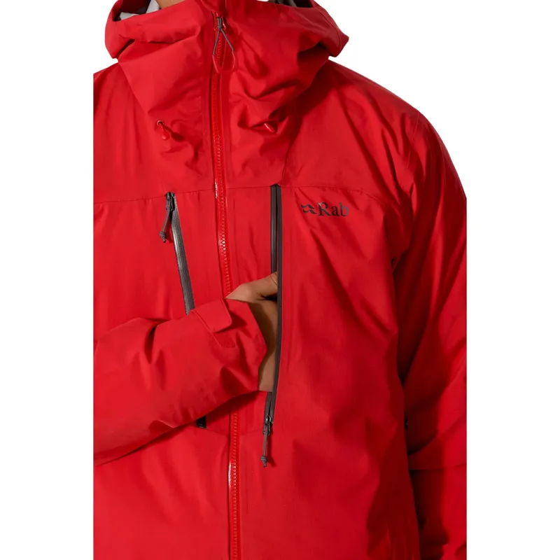 Rab Mens Firewall Guide Waterproof Jacket in Summit Red-11