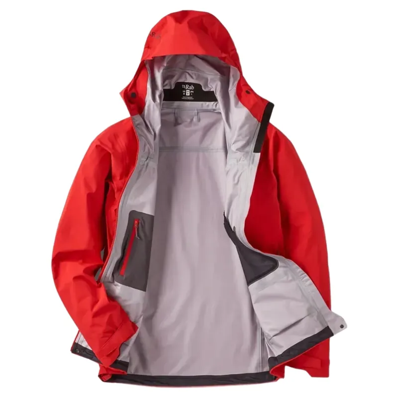 Rab Mens Firewall Guide Waterproof Jacket in Summit Red-2