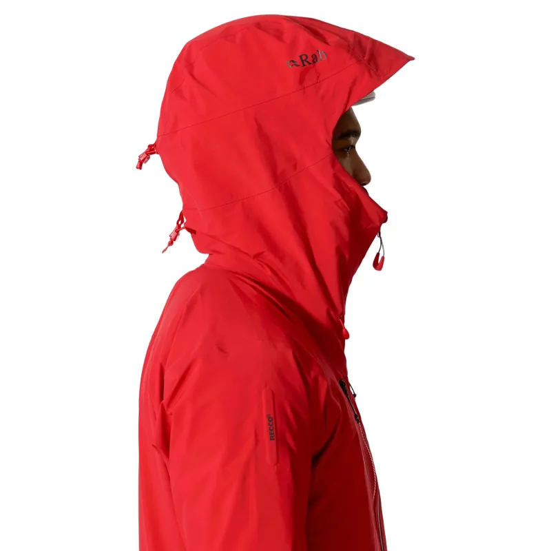 Rab Mens Firewall Guide Waterproof Jacket in Summit Red-7