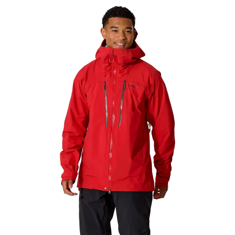 Rab Mens Firewall Guide Waterproof Jacket in Summit Red-3