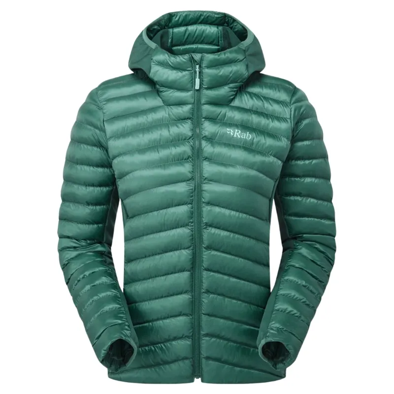 Rab Womens Cirrus Flex Hoody in Eucalyptus / Green Slate