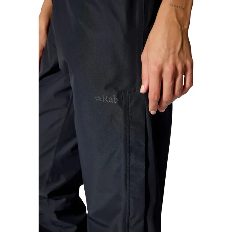 Rab Womens Downpour Pants Regular Length in Black-4