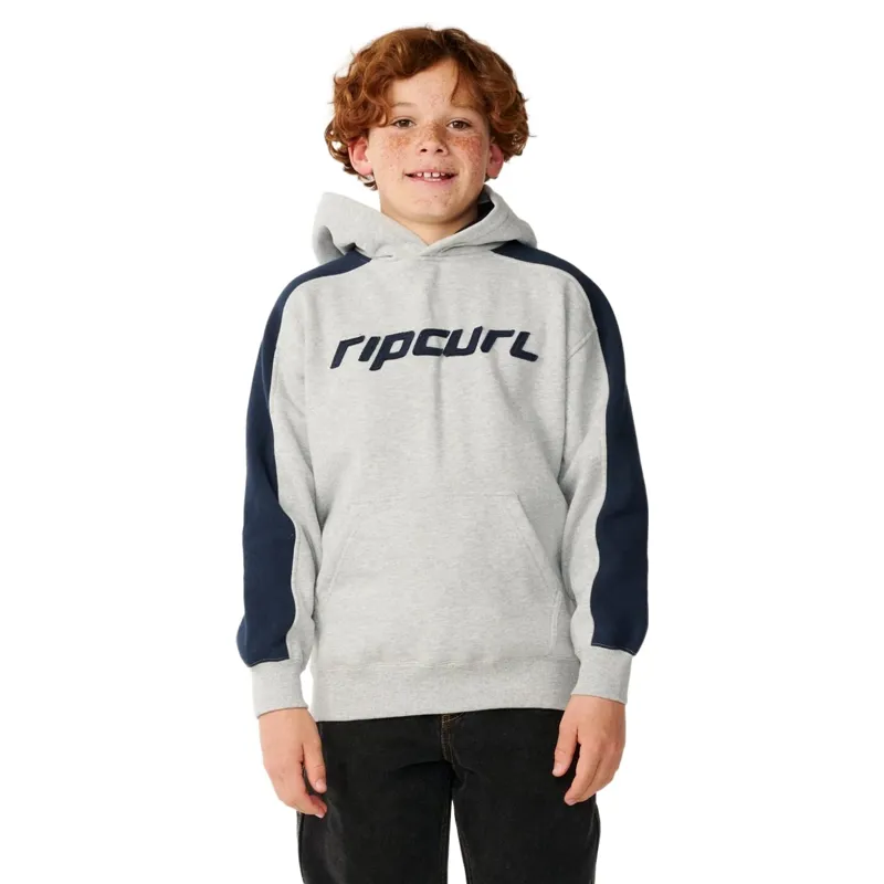 Rip Curl Kids Archive Panel Hood in Grey Marle