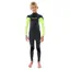 Rip Curl Kids Dawn Patrol 5/3GB Chest Zip Steamer Wetsuit 12 in Fluorescent Lemon