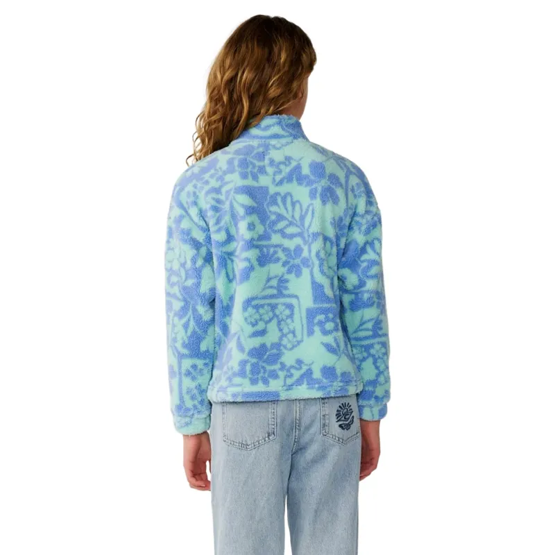 Rip Curl Kids Pacific Dreams 1/4 Zip Microfleece in Ocean-5