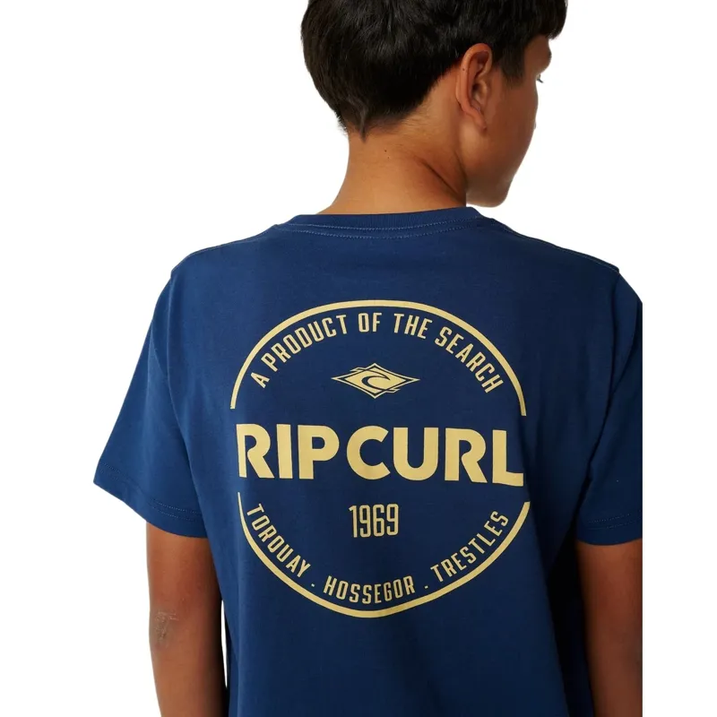 Rip Curl Kids Staple Tee in Light Navy-4