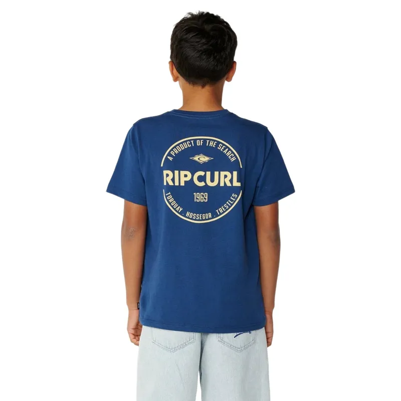 Rip Curl Kids Staple Tee in Light Navy-1