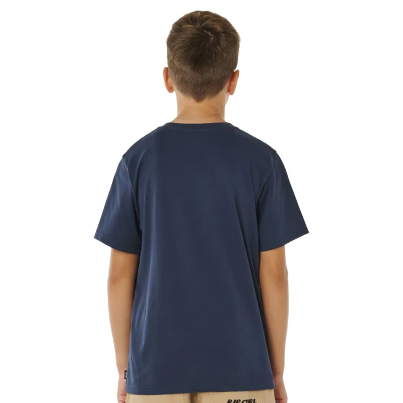 Rip Curl Kids Streamline Likemumma Tee in Dark Navy-1