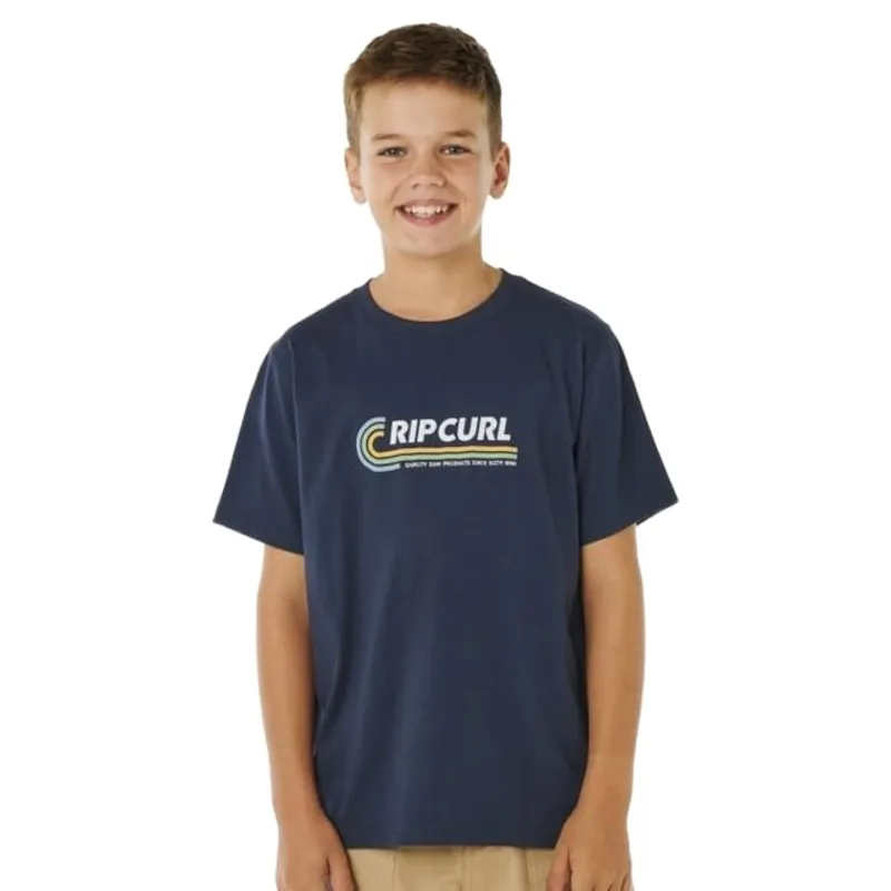 Rip Curl Kids Streamline Likemumma Tee in Dark Navy