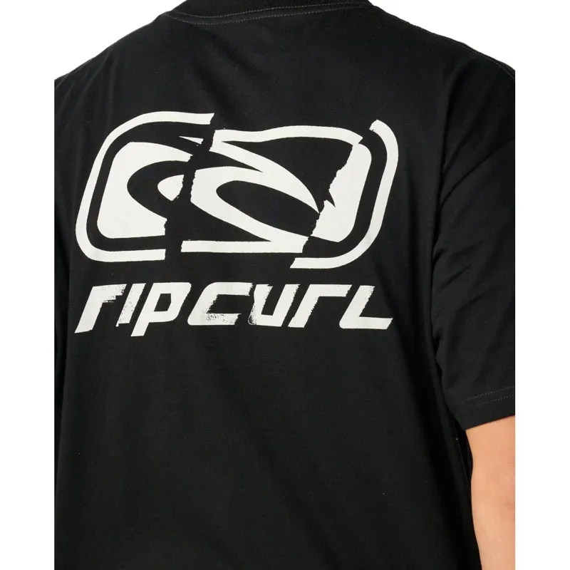 Rip Curl Mens Archive Ripped Tee in Black-5