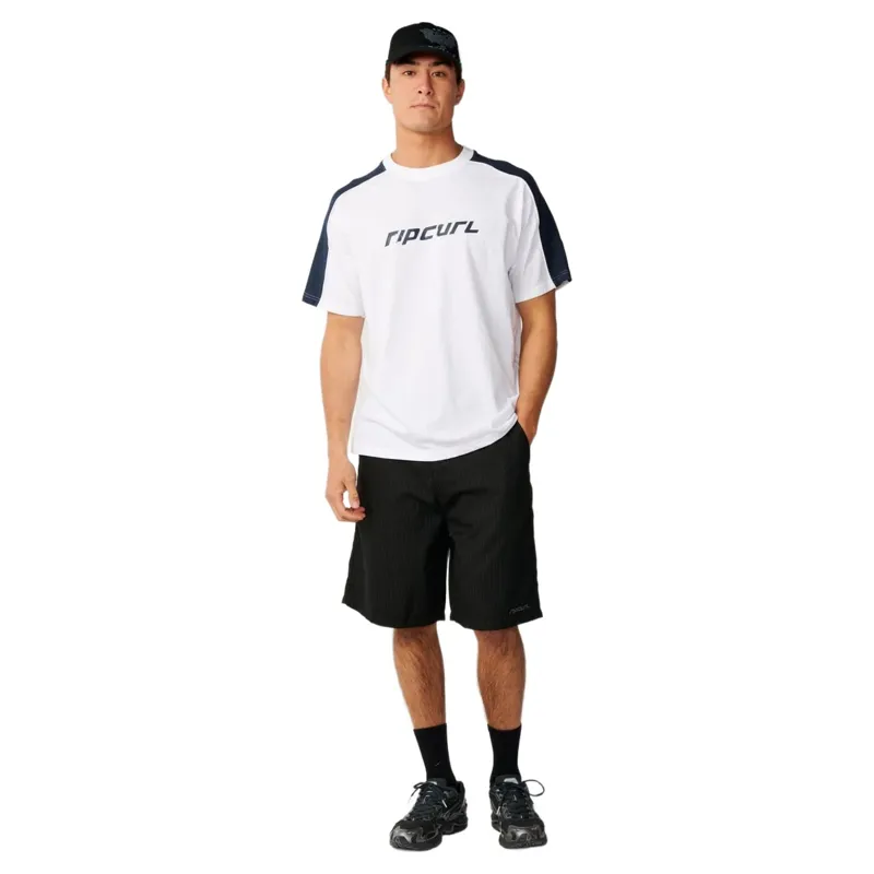 Rip Curl Mens Archive Up Top Panel Tee in White