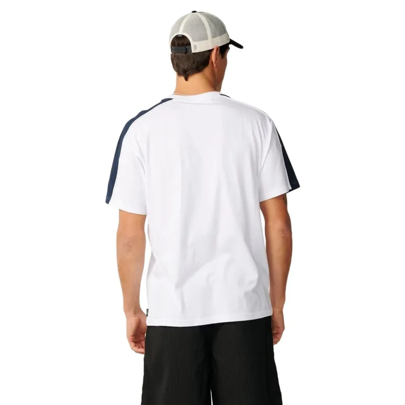 Rip Curl Mens Archive Up Top Panel Tee in White-3