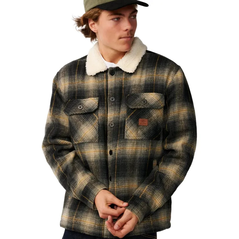 Rip Curl Mens Classic Surf Bells Sherpa Jacket in Black