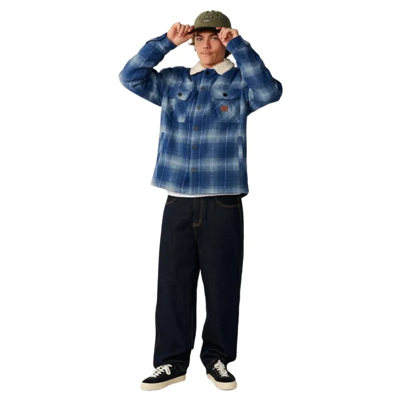 Rip Curl Mens Classic Surf Bells Sherpa Jacket in Navy-3