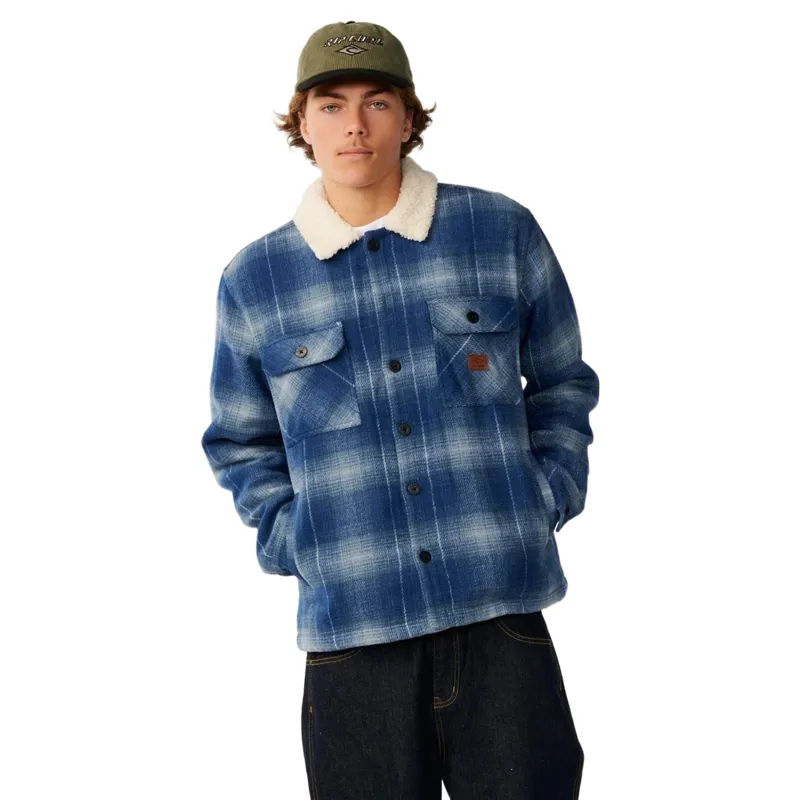 Rip Curl Mens Classic Surf Bells Sherpa Jacket in Navy