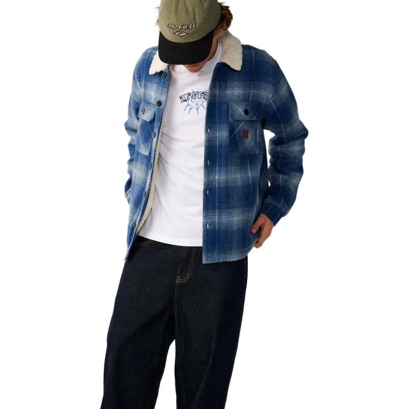 Rip Curl Mens Classic Surf Bells Sherpa Jacket in Navy-4