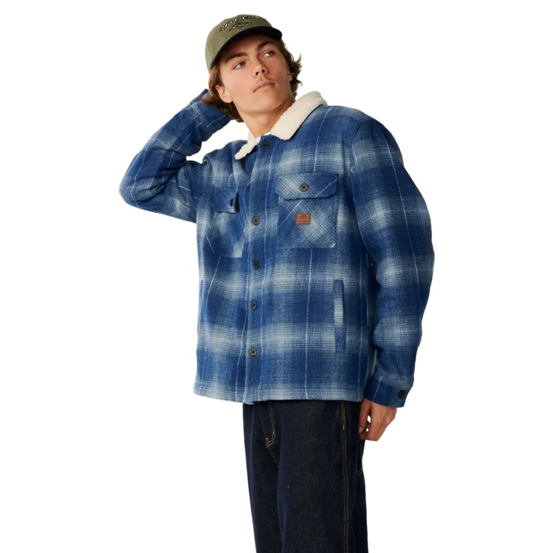 Rip Curl Mens Classic Surf Bells Sherpa Jacket in Navy-1