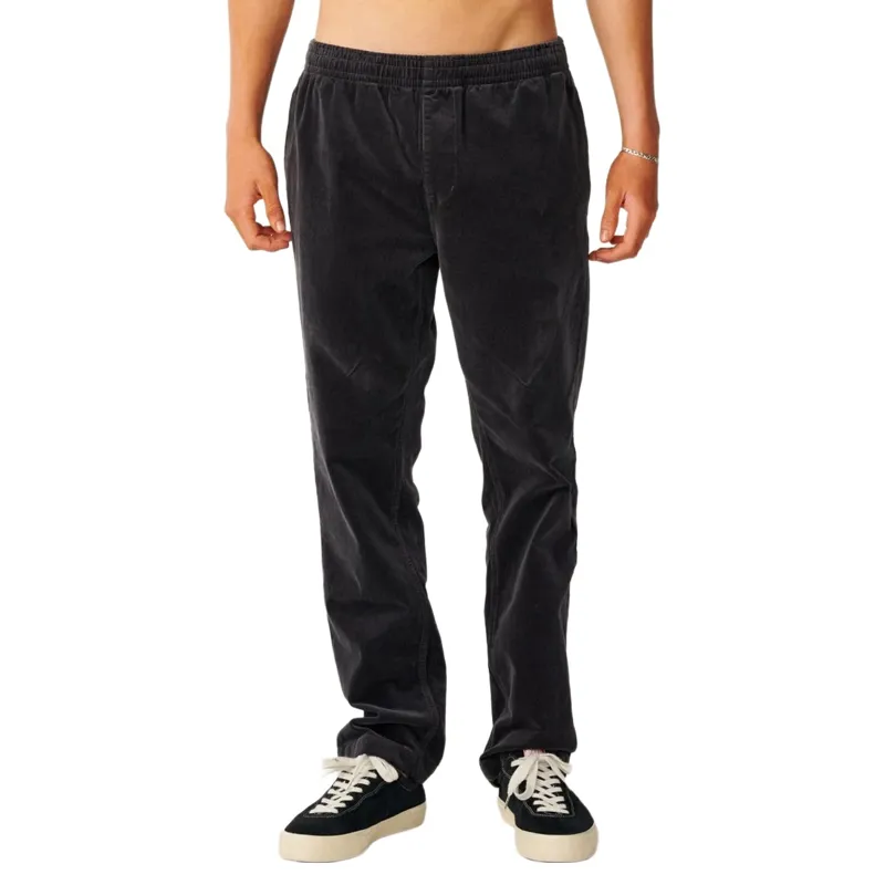 Rip Curl Mens Classic Surf Cord Beach Pant in Washed Black