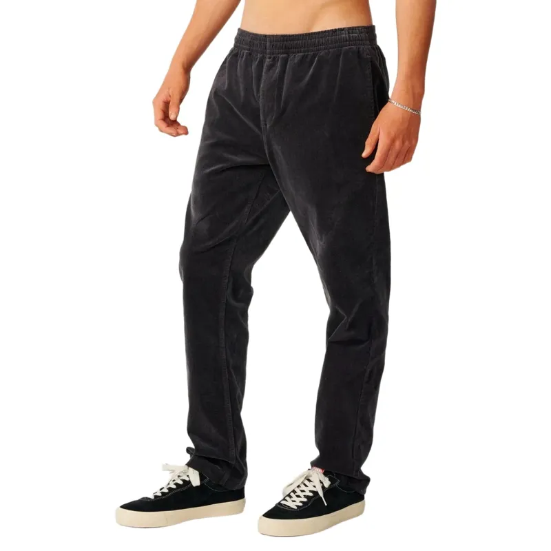 Rip Curl Mens Classic Surf Cord Beach Pant in Washed Black-1
