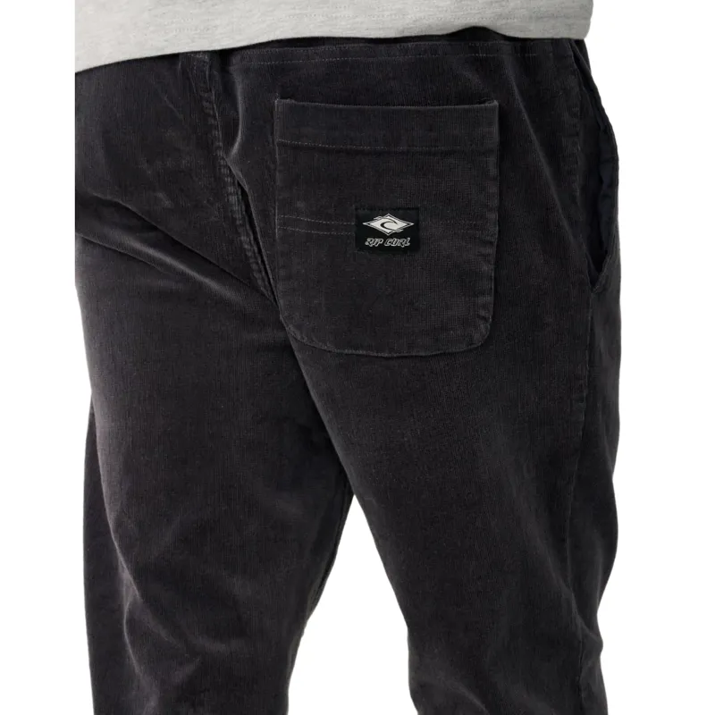 Rip Curl Mens Classic Surf Cord Beach Pant in Washed Black-5