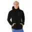 Rip Curl Mens Departed Bonded DWR Zip Thru Fleece in Black