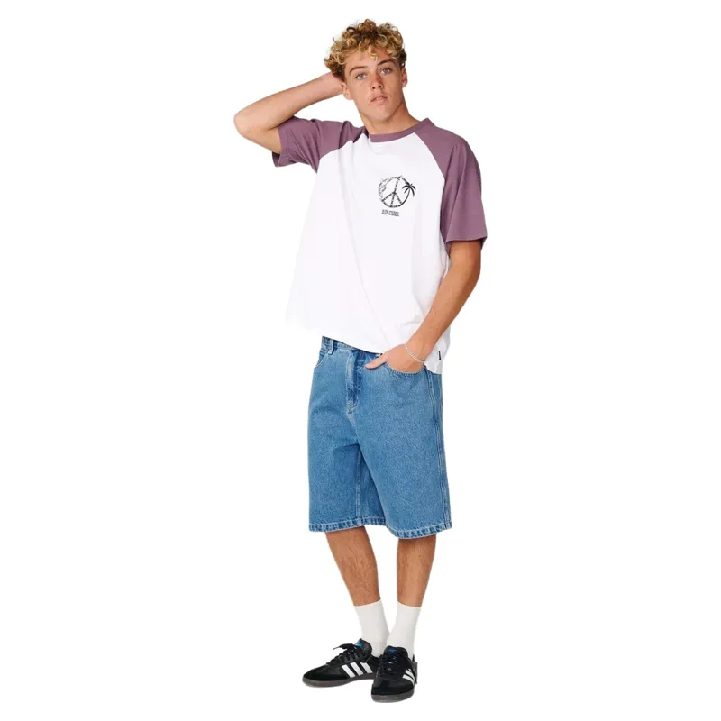 Rip Curl Mens Disorder Dolphin Tee in Vintage White-3