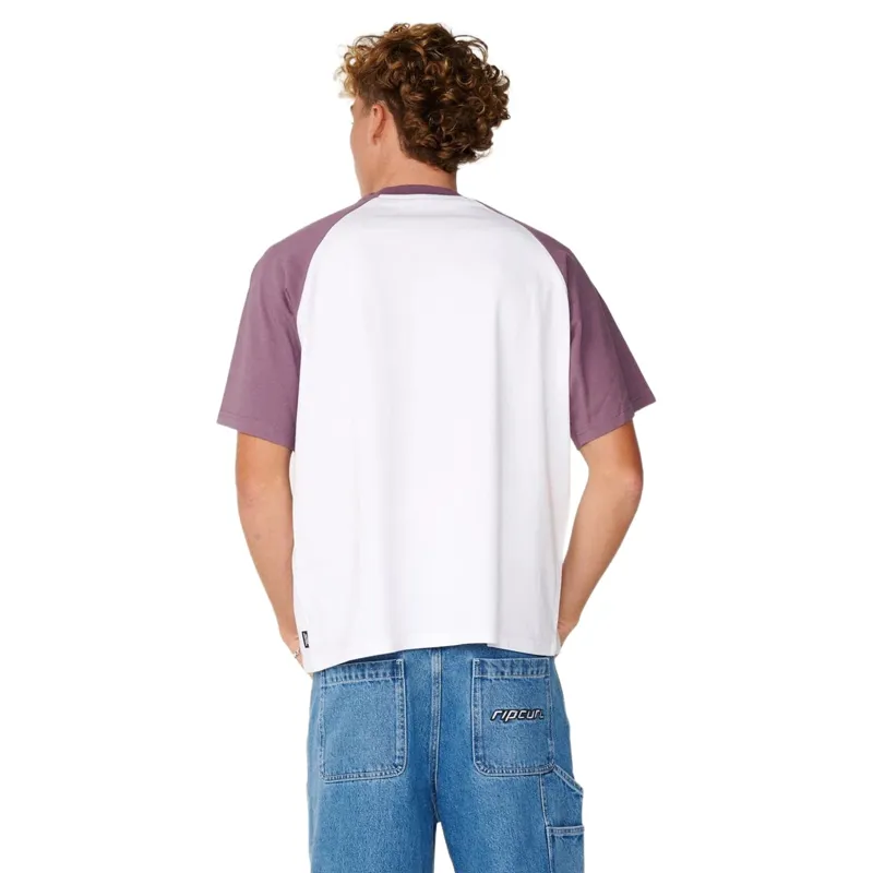 Rip Curl Mens Disorder Dolphin Tee in Vintage White-2