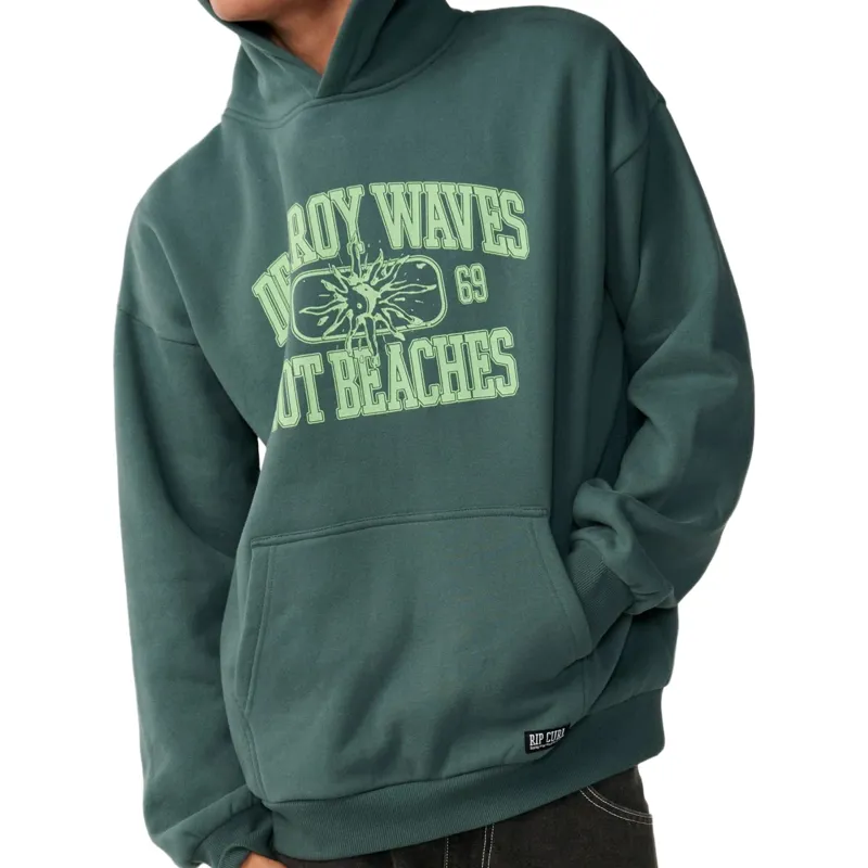 Rip Curl Mens Disorder Hood in Muted Green-4