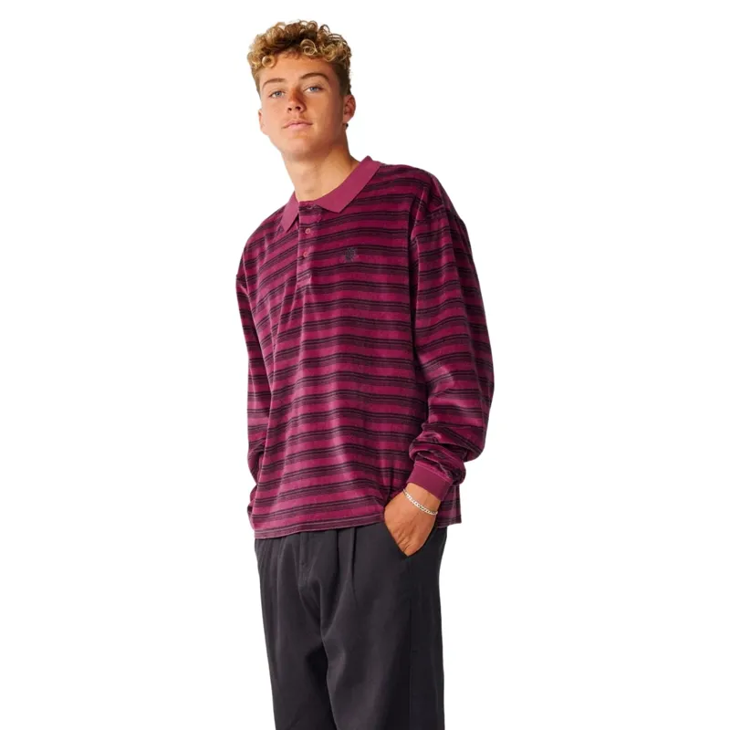 Rip Curl Mens Disorder Polo in Royal Plum-4