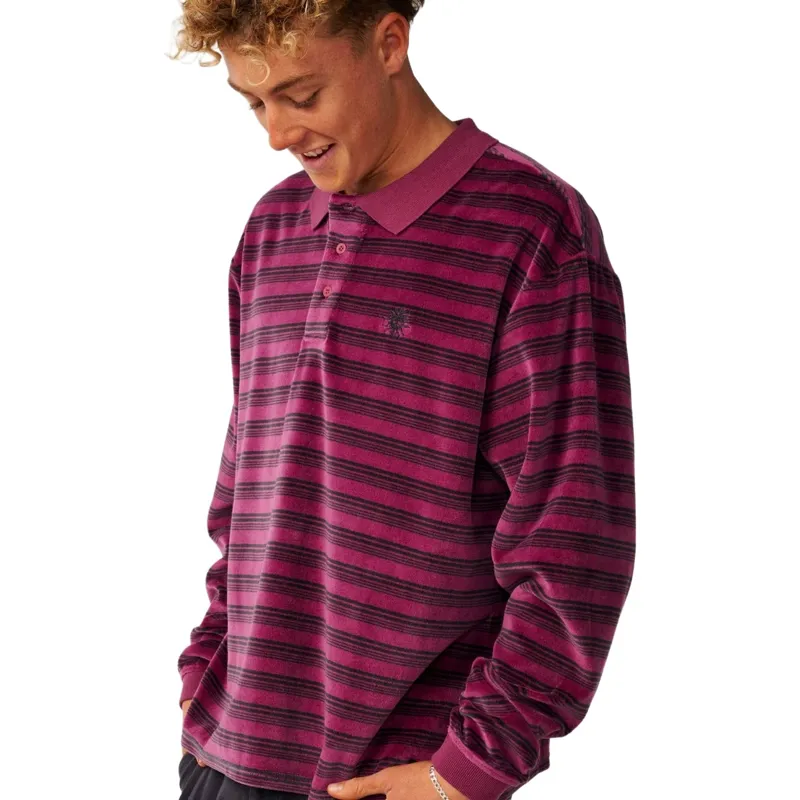 Rip Curl Mens Disorder Polo in Royal Plum-3