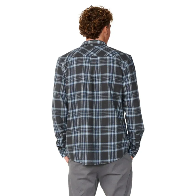 Rip Curl Mens Premium Surf Griffin Flannel Shirt in Washed Black-4