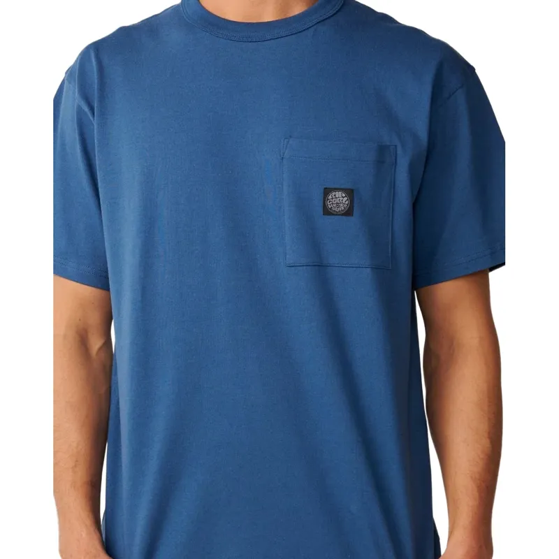 Rip Curl Mens Premium Surf Wettie Tee in Light Navy-5