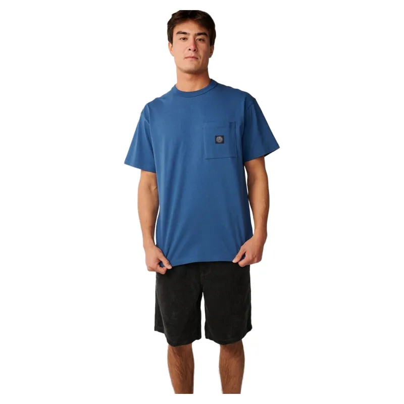 Rip Curl Mens Premium Surf Wettie Tee in Light Navy-4