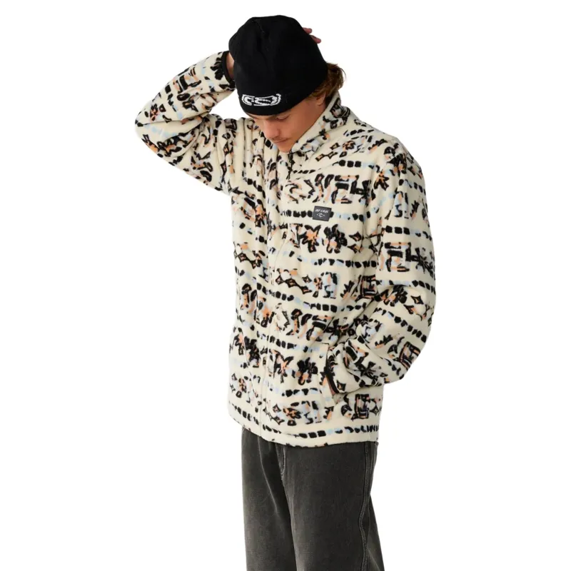 Rip Curl Mens Sessions Polar Fleece in Vintage White-1