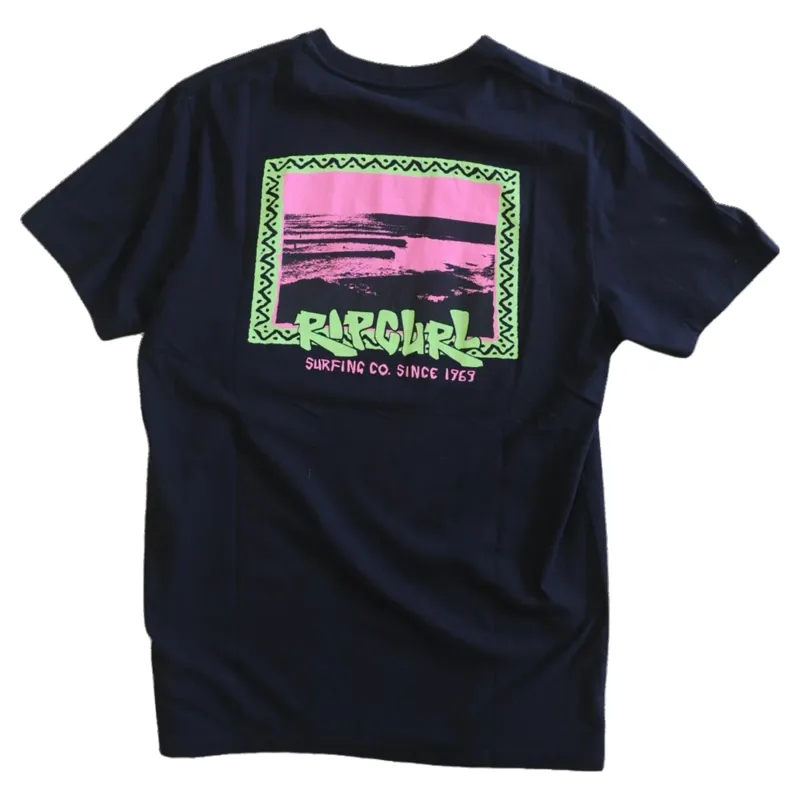 Rip Curl Mens Streamline Line Up Tee in Black-1
