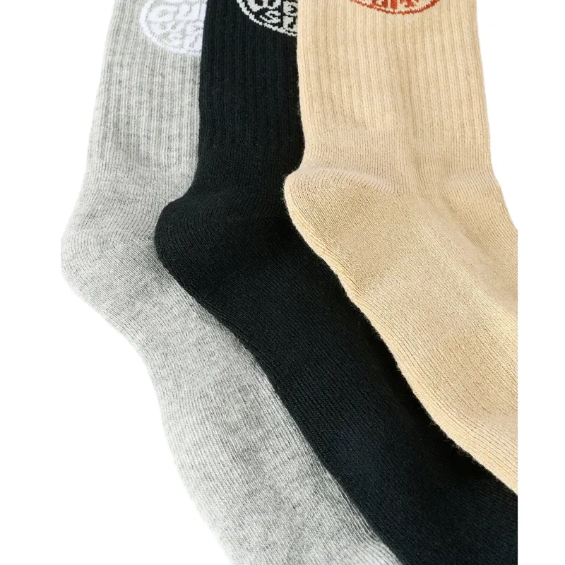 Rip Curl Mens Wetty Crew Socks 3 Pack TU in Khaki Sand-2