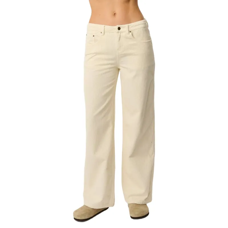 Rip Curl Womens Aggie Cord Relaxed Pant in Bone