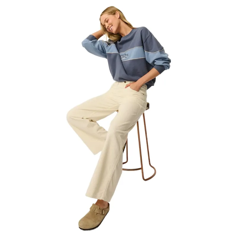 Rip Curl Womens Aggie Cord Relaxed Pant in Bone-5