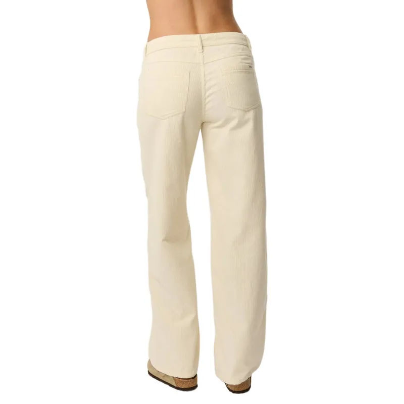 Rip Curl Womens Aggie Cord Relaxed Pant in Bone-2