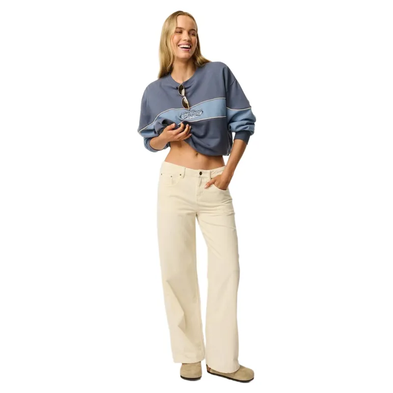 Rip Curl Womens Aggie Cord Relaxed Pant in Bone-4
