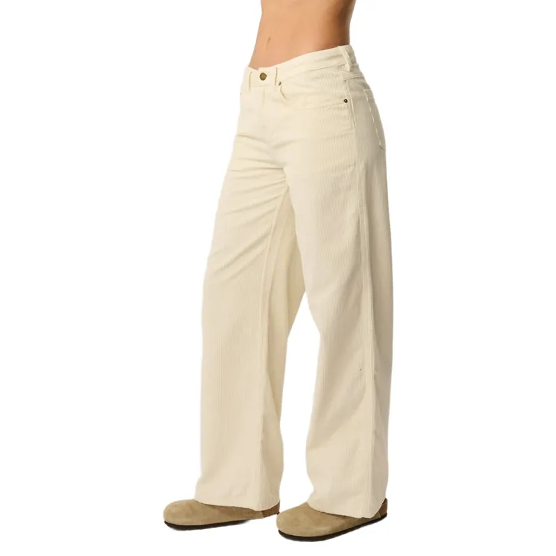 Rip Curl Womens Aggie Cord Relaxed Pant in Bone-1